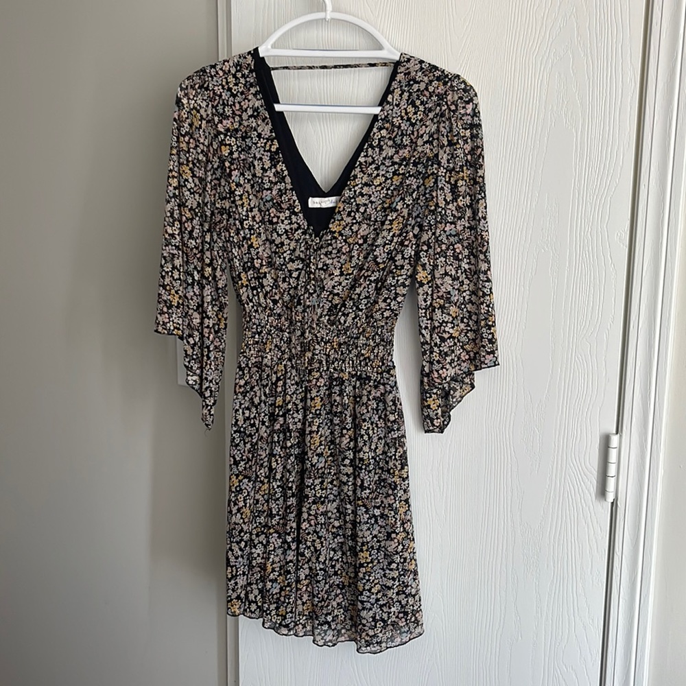 Floral lace front dress